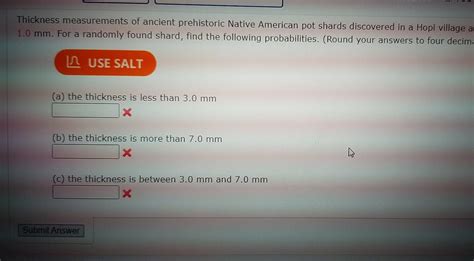 thickness measurements of ancient|native american pot thickness chart.